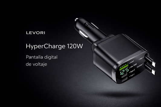 HyperCharge 120W – Cargador rápido para auto