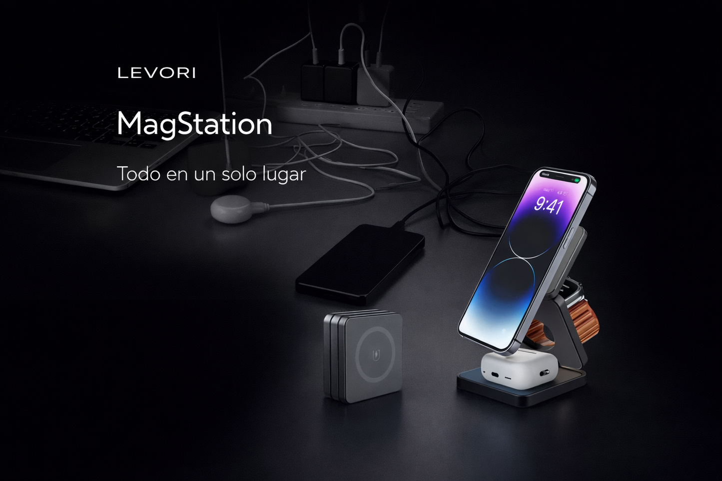 MagStation - Estacion de Carga 3en1